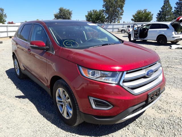 FORD EDGE SEL 2015 with VIN 2FMTK4J92FBC35224 - Photo from auction