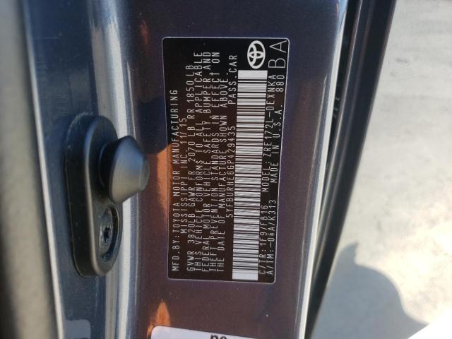 Photo 10 from auction – 2016 TOYOTA COROLLA L with VIN 5YFBURHE6GP429435