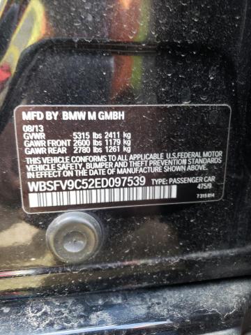 Photo 10 from auction – 2014 BMW M5 with VIN WBSFV9C52ED097539