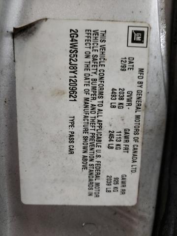 Photo 10 from auction – 2000 BUICK CENTURY CU with VIN 2G4WS52J8Y1209621