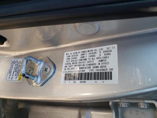 Foto 10 de la subasta – 2012 ACURA TSX con VIN JH4CU2F42CC021909