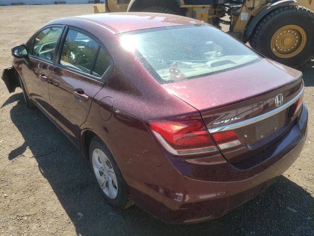 Photo 3 from auction – 2013 HONDA CIVIC LX with VIN 19XFB2F50DE052115