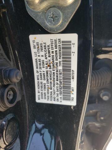 Photo 10 from auction – 2015 HONDA CIVIC LX with VIN 19XFB2F54FE111671