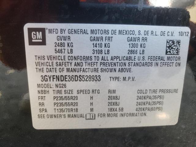 Photo 10 from auction – 2013 CADILLAC SRX PERFOR with VIN 3GYFNDE36DS528933