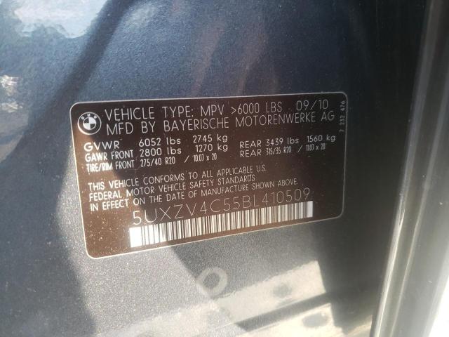 Photo 10 from auction – 2011 BMW X5 XDRIVE3 with VIN 5UXZV4C55BL410509
