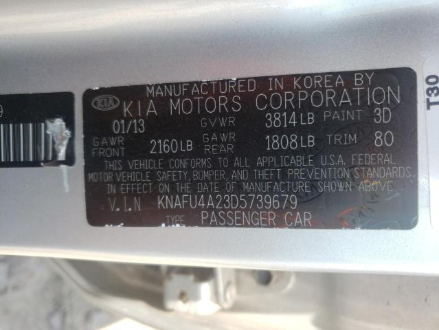 Photo 10 from auction – 2013 KIA FORTE EX with VIN KNAFU4A23D5739679