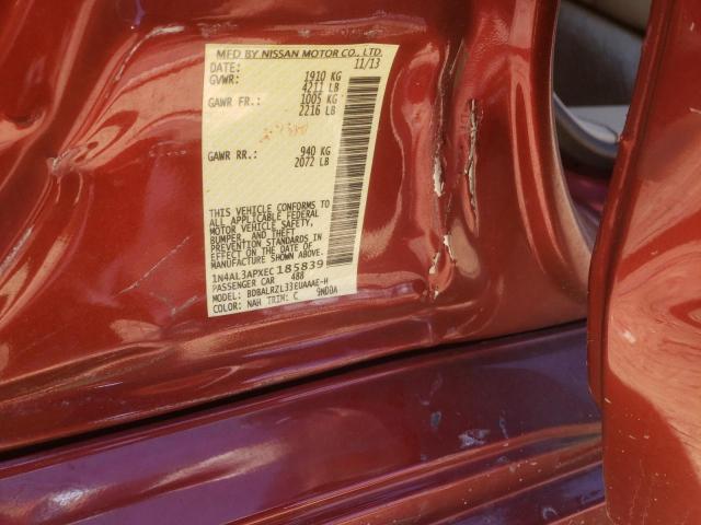 Photo 10 from auction – 2014 NISSAN ALTIMA 2.5 with VIN 1N4AL3APXEC185839