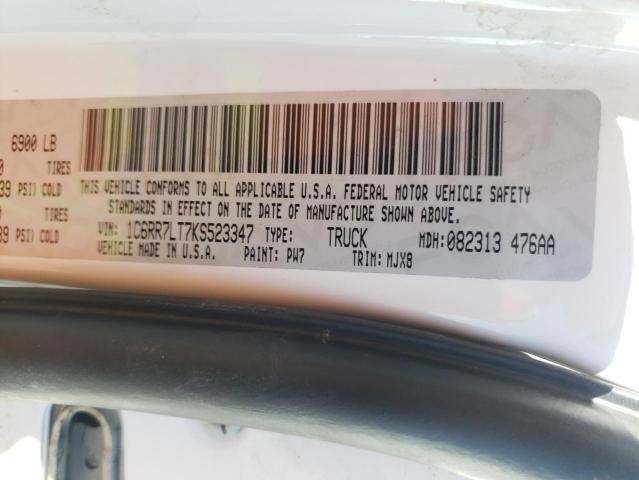 Photo 10 from auction – 2019 RAM 1500 CLASS with VIN 1C6RR7LT7KS523347