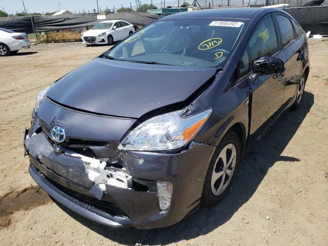 Photo 2 from auction – 2014 TOYOTA PRIUS with VIN JTDKN3DU6E1858566