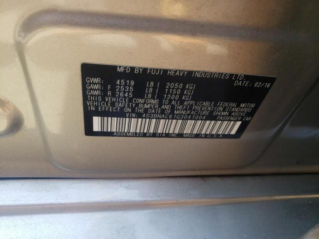 Photo 10 from auction – 2016 SUBARU LEGACY 2.5 with VIN 4S3BNAC61G3041004