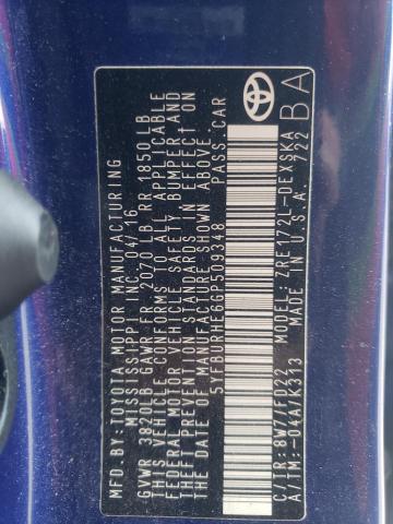 Photo 10 from auction – 2016 TOYOTA COROLLA L with VIN 5YFBURHE6GP509348