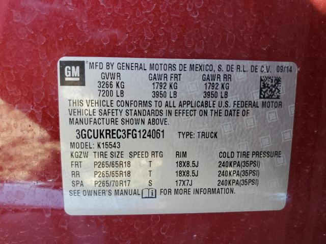 Photo 10 from auction – 2015 CHEVROLET SILVERADO with VIN 3GCUKREC3FG124061