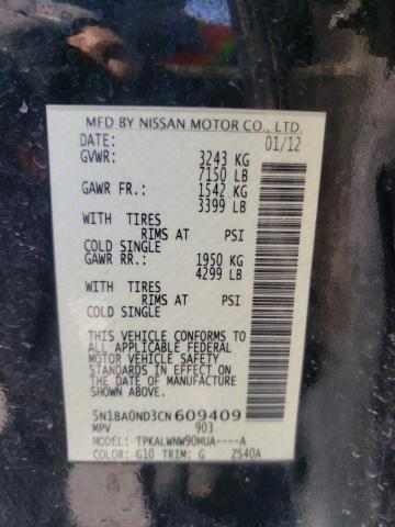 Photo 10 from auction – 2012 NISSAN ARMADA SV with VIN 5N1BA0ND3CN609409