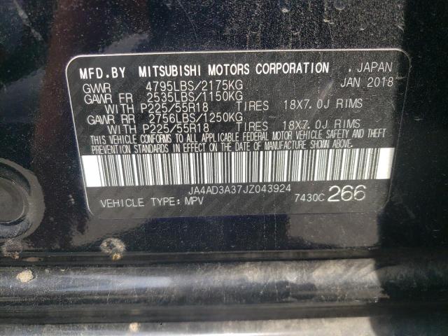 Photo 10 from auction – 2018 MITSUBISHI OUTLANDER with VIN JA4AD3A37JZ043924