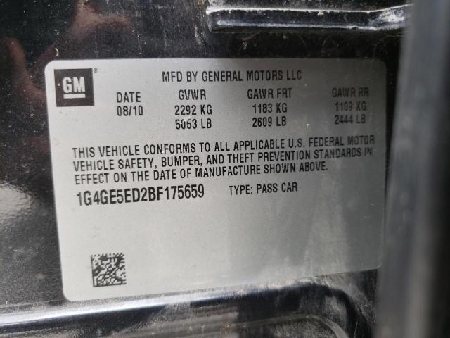 Photo 10 from auction – 2011 BUICK LACROSSE C with VIN 1G4GE5ED2BF175659