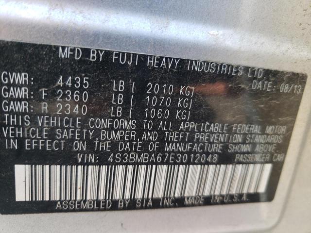 Photo 10 from auction – 2014 SUBARU LEGACY 2.5 with VIN 4S3BMBA67E3012048