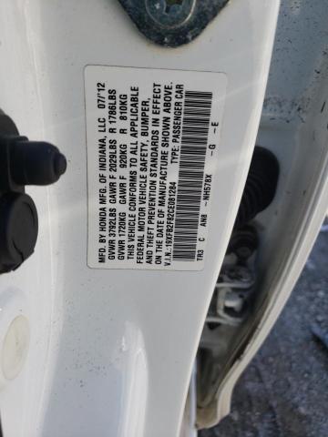 Photo 10 from auction – 2012 HONDA CIVIC EX with VIN 19XFB2F82CE081284