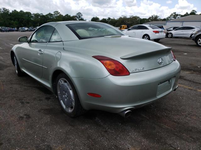 Photo 3 from auction – 2002 LEXUS SC 430 with VIN JTHFN48Y020035507