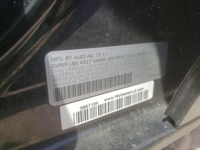 Photo 10 from auction – 2012 AUDI A4 PREMIUM with VIN WAUBFAFL5CN011241