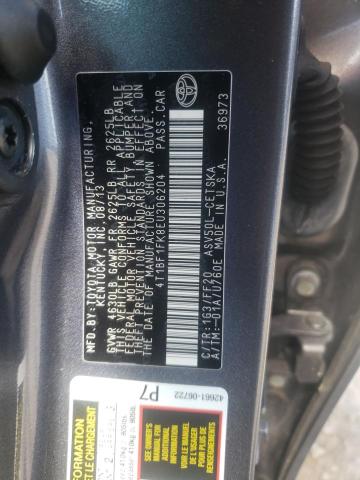 Photo 10 from auction – 2014 TOYOTA CAMRY L with VIN 4T1BF1FK8EU306204