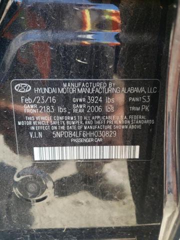 Photo 10 from auction – 2017 HYUNDAI ELANTRA with VIN 5NPD84LF6HH030829
