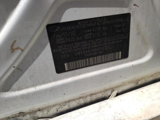 Photo 10 from auction – 2011 HYUNDAI SONATA GLS with VIN 5NPEB4AC4BH019320