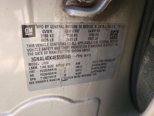 Photo 10 from auction – 2014 CHEVROLET CAPTIVA LT with VIN 3GNAL4EK4ES585945
