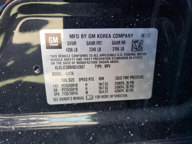 Photo 10 from auction – 2017 BUICK ENCORE ESS with VIN KL4CJCSB8HB242667