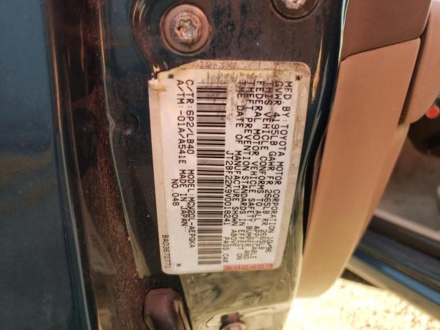 Photo 10 from auction – 1997 TOYOTA CAMRY LE with VIN JT2BF22K9V0018241
