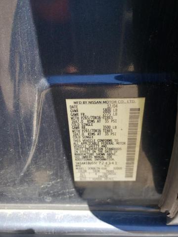 Photo 10 from auction – 2005 NISSAN PATHFINDER with VIN 5N1AR18U55C724341
