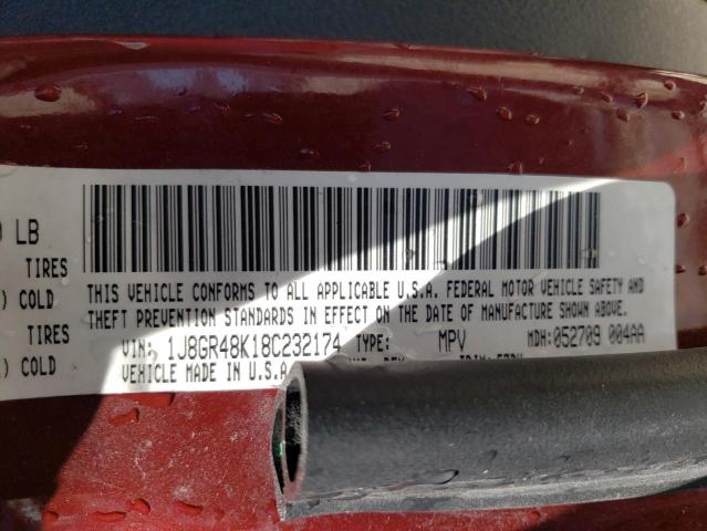 Photo 10 from auction – 2008 JEEP GRAND CHER with VIN 1J8GR48K18C232174