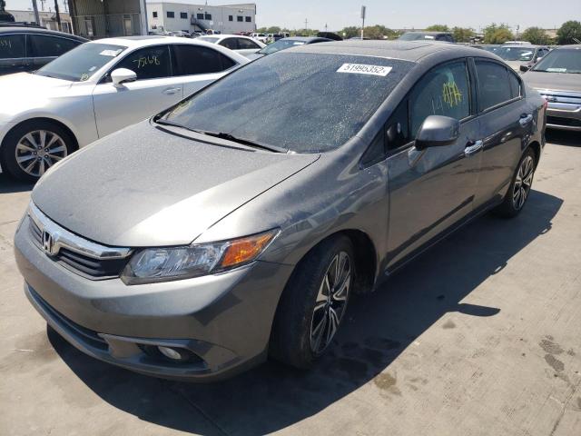 Photo 2 from auction – 2012 HONDA CIVIC EXL with VIN 2HGFB2F9XCH568747