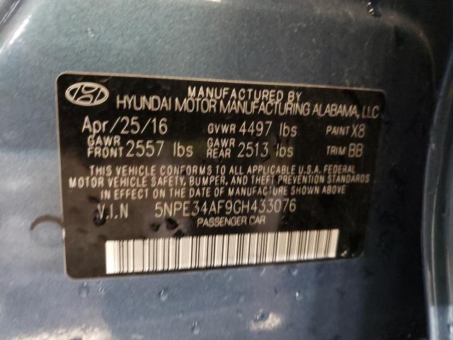 Photo 10 from auction – 2016 HYUNDAI SONATA SPO with VIN 5NPE34AF9GH433076