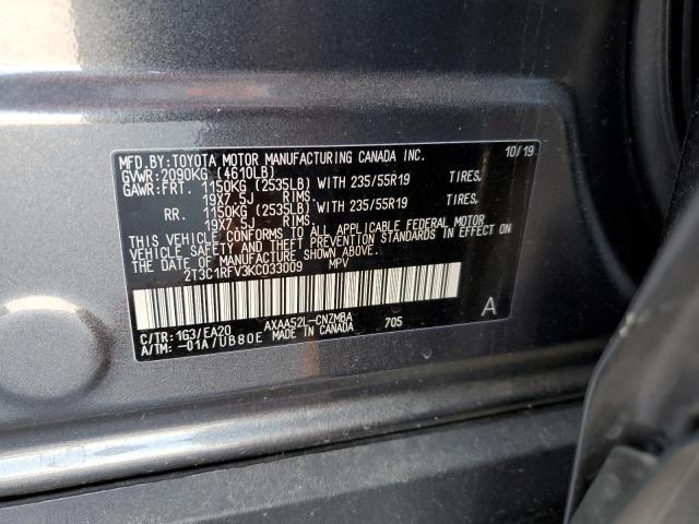 Photo 10 from auction – 2019 TOYOTA RAV4 XLE P with VIN 2T3C1RFV3KC033009