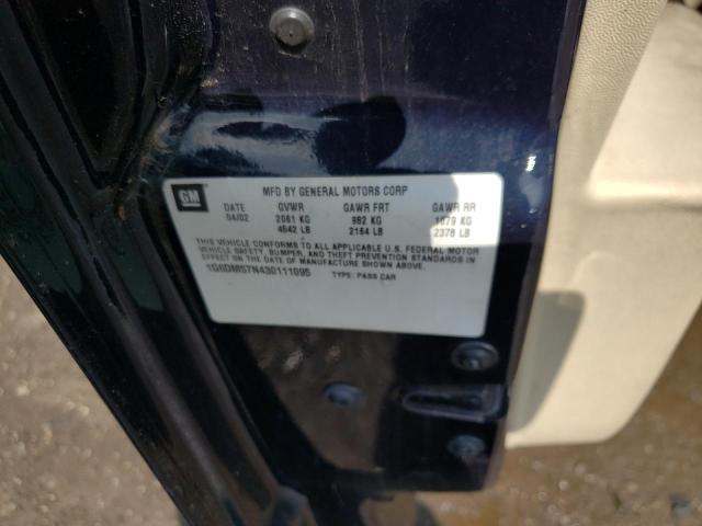 Photo 10 from auction – 2003 CADILLAC CTS with VIN 1G6DM57N430111095