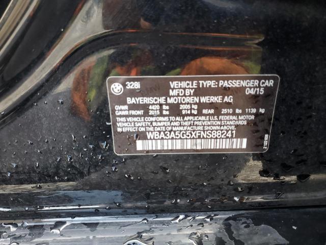 Photo 10 from auction – 2015 BMW 328 I with VIN WBA3A5G5XFNS88241
