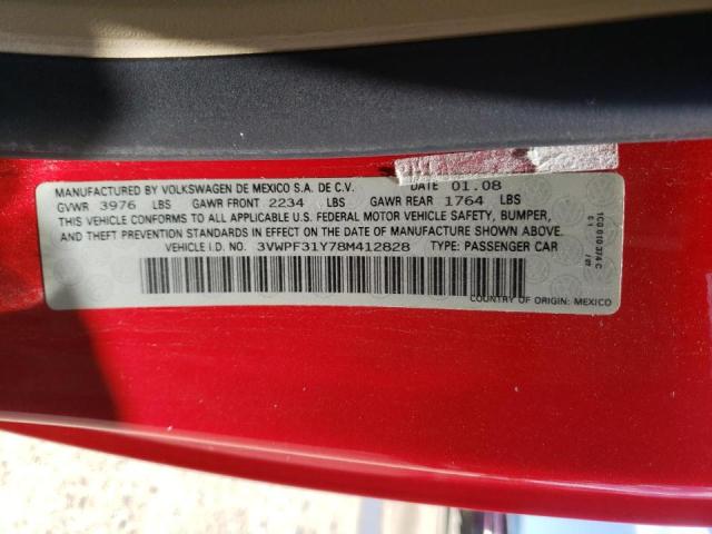 Photo 10 from auction – 2008 VOLKSWAGEN NEW BEETLE with VIN 3VWPF31Y78M412828