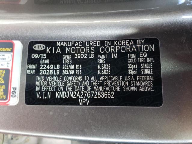 Photo 10 from auction – 2016 KIA SOUL with VIN KNDJN2A27G7283662