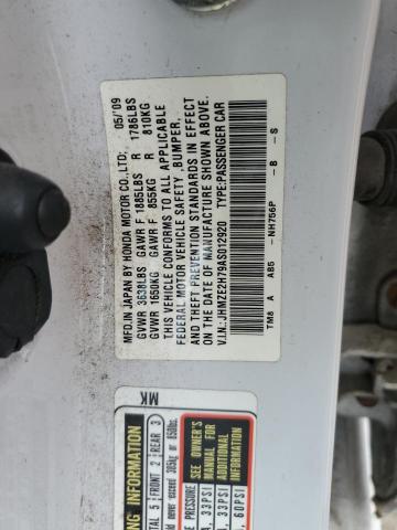 Photo 10 from auction – 2010 HONDA INSIGHT with VIN JHMZE2H79AS012920