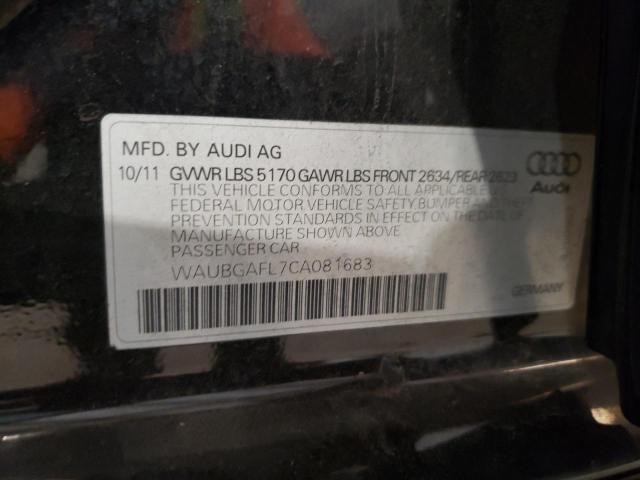 Photo 10 from auction – 2012 AUDI S4 PREMIUM with VIN WAUBGAFL7CA081683
