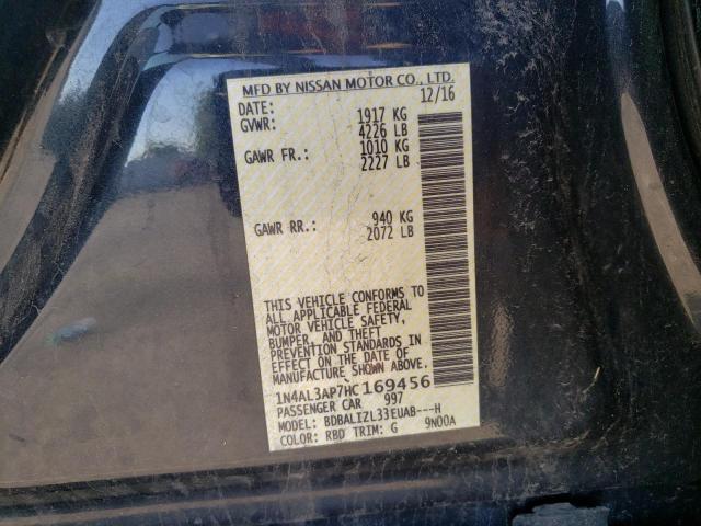 Photo 10 from auction – 2017 NISSAN ALTIMA 2.5 with VIN 1N4AL3AP7HC169456
