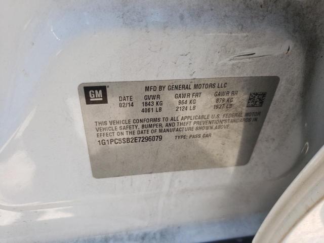 Photo 10 from auction – 2014 CHEVROLET CRUZE LT with VIN 1G1PC5SB2E7296079