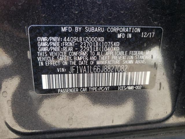 Photo 10 from auction – 2018 SUBARU WRX LIMITE with VIN JF1VA1L66J8827082