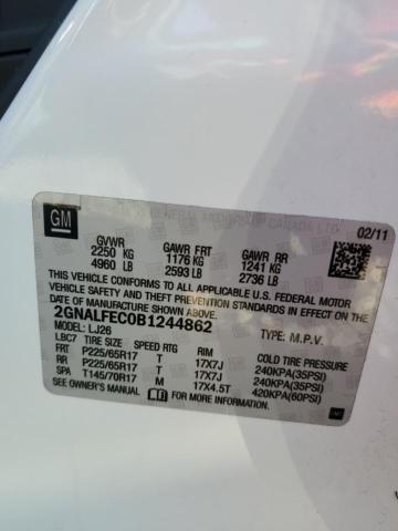 Photo 10 from auction – 2011 CHEVROLET EQUINOX LT with VIN 2GNALFEC0B1244862