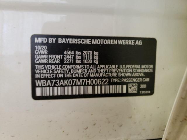 Photo 10 from auction – 2021 BMW 228XI with VIN WBA73AK07M7H00622