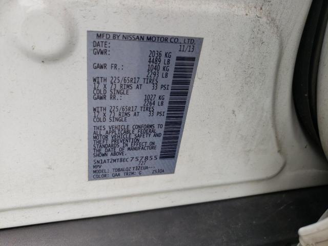 Photo 10 from auction – 2014 NISSAN ROGUE S with VIN 5N1AT2MT8EC757855