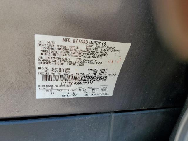 Photo 10 from auction – 2013 FORD TAURUS LIM with VIN 1FAHP2F83DG226172
