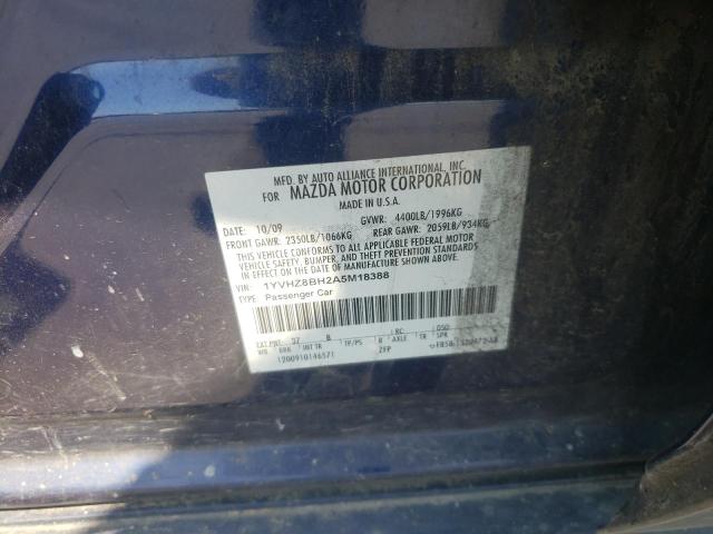 Photo 10 from auction – 2010 MAZDA 6 I with VIN 1YVHZ8BH2A5M18388