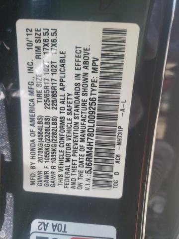 Photo 10 from auction – 2013 HONDA CR-V EXL with VIN 5J6RM4H78DL009256