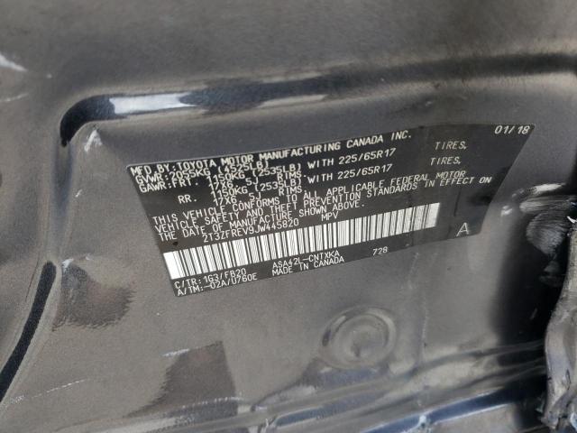 Photo 10 from auction – 2018 TOYOTA RAV4 LE with VIN 2T3ZFREV9JW445820